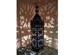 Lanterna Orientale In Metallo Con Frange Nere Alta 50 Cm | Lanterna Da Giardino Marocchina Per Esterni, Interni Come Lanterna Da Tavolo | Lanterna Da Giardino Marocchina A Vento Appesa O Da Appoggio