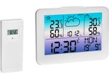 Tfa 35.1175.02 Meteo Sky Stazione Meteorologica Wireless Previsioni Del Tempo Retroilluminazione Colorata Orologio Radiocontrollato: Senza Batterie