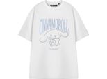 Hello Kitty - T-Shirt Da Donna A Maniche Corte NS8843 (3XL) (Bianco)