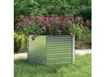Maison Exclusive - Letto Rialzato Da Giardino 129X77 Cm In Acciaio Zincato Argento