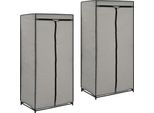 Vidaxl Armadi 2 Pz. Grigio 75×50×160 Cm - Armadio - Armadi - Armadi - Armadi - Armadi
