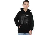 Star Wars - Felpa Con Cappuccio Per Bambini TV24020 (128) (Nero)