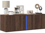 Bei Cloris Mobile Tv A Parete Con Illuminazione Led Effetto Rovere 100X31X35 Cm - Mobili Tv Nuovo4019464 1Pacco