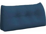 Vidaxl Cuscino Per Lo Schienale Blu 100 X 24 X 50 Cm In Tessuto
