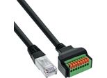 Inline® Spina RJ45 A Terminale Push-In, 8 Pin, Cat.5E, Cavo Da 15Cm