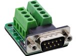 Inline® Morsettiera Connettore D-Sub 9, 2 File, Terminale A Vite