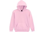 Gildan - Felpa Con Cappuccio "Softstyle"" Per Bambini, Peso Medio, Pile BC7167 (128) (Rosa Chiaro)"