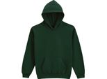 Gildan - Felpa Con Cappuccio "Softstyle"" Per Bambini, Peso Medio, Pile BC7167 (128) (Verde Abete)"