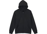 Gildan - Felpa Con Cappuccio "Softstyle"" Con Zip Integrale Per Uomo/Donna Unisex, Peso Medio, Pile BC7165 (Xl) (Nero)"