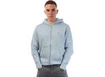 Gant - Felpa Con Cappuccio Da Uomo, Zip Integrale GT11778 (L) (Blu)