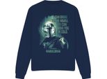 Star Wars: The Mandalorian - Felpa "Bring You In Cold"" Per Uomo/Donna Unisex TV30099 (L) (Blu Navy)"