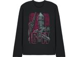 Star Wars: The Mandalorian - Maglietta "Ig11"" Per Uomo/Donna Unisex, Maniche Lunghe TV30186 (Xl) (Nero)"