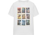 Star Wars: The Mandalorian - T-Shirt Da Donna, Effetto Used TV30097 (S) (Bianco)
