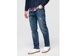 Jeans Da Uomo Regular Fit Con Effetti Consumati - Blu Scuro V2 OM-PADP-0254 L
