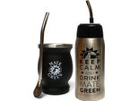 Set Da Tè Yerba Mate - Thermos Yerbomos Per Tè Yerba Mate 580 Ml - Tazza Da Mate In Acciaio Inossidabile Con Ombilla - Lavabile In Lavastoviglie E Resistente
