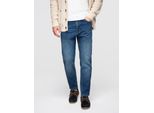 Jeans Carrot Da Uomo Con Effetto Slavato - Blu L