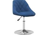Syfax™ Sedie Da Pranzo Girevoli 4 Pz Blu In Velluto
