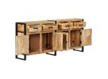 Syfax™ Credenza 172X35X80 Cm In Legno Massello Di Mango