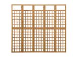 Syfax™ Divisorio A 5 Pannelli In Legno Massello Di Abete 201,5X180 Cm