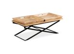 Syfax™ Tavolino Da Salotto In Legno Massello Di Mango 110X55X42 Cm