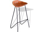 Syfax™ Sgabelli Da Bar 6 Pz In Vera Pelle Marrone