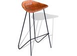 Syfax™ Sgabelli Da Bar 4 Pz In Vera Pelle Marrone