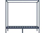 Syfax™ Giroletto Baldacchino Senza Materasso 100X200 Cm Legno Grigio