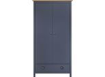 Syfax™ Armadio A 2 Ante Hill Grigio 89X50X170 Cm In Legno Di Pino