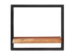 Syfax™ Mensole Parete 2 Pz 40X24X35 Cm Legno Massello Acacia E Acciaio