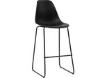 Syfax™ Sedie Da Bar 2 Pz Nere In Plastica