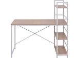 Syfax™ Scrivania Con Libreria A 4 Livelli Rovere