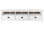 Syfax™ Mobile Porta Tv Hill Bianco 158X40X47 Cm In Legno Di Pino