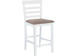 Syfax™ Sgabelli Da Bar 2 Pz Bianchi In Tessuto