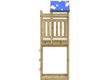 Vidaxl Torre Gioco Marrone 52,5 X 85 X 239 Cm Legno Massiccio Impregnato