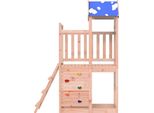 Vidaxl Torre Gioco Marrone 110,5 X 52,5 X 215 Cm Legno Massiccio Di Abete Douglas