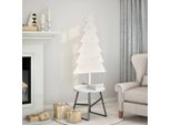 Maison Exclusive - Albero Di Natale Da Decorare Bianco 120 Cm Legno Massello Di Pino