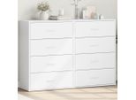 Maison Exclusive - Credenze 2 Pz Bianche 60X31X84 Cm In Legno Multistrato