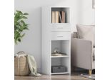 Maison Exclusive - Credenza Alta Bianca 40X42,5X124 Cm Materiale Ligneo