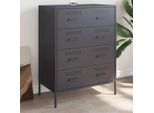 Maison Exclusive - Credenza Antracite 68X39X89 Cm Acciaio