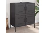 Maison Exclusive - Credenza Nera 68X39X79 Cm Acciaio