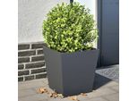 Maison Exclusive - Vaso Per Piante 2 Pezzi Antracite 40X40X40 Acciaio
