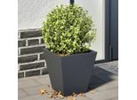 Maison Exclusive - 2 Vasi Da Fiori Antracite 30X30X30 In Acciaio