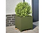 2025 Fioriera Cloris Verde Oliva 40X40X40 Acciaio - Letti Vendita3712475 1Pacco