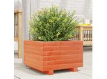 Maison Exclusive - Vaso Da Fiori Marrone Cera 40X40X26,5 Cm Legno Massello Di Pino