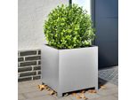 Maison Exclusive - Vaso Da Fiori 50X50X50 Cm Acciaio Zincato