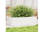 Maison Exclusive - Fiorei Bianco 90X40X23 Cm In Legno Massello Di Pino