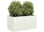 Maison Exclusive - Vaso Da Fiori Bianco 80X40X40 Cm Acciaio Laminato A Freddo