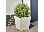 Maison Exclusive - Vaso Da Fiori Bianco 40X40X40 Cm In Acciaio