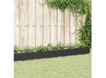 Maison Exclusive - Fioriera Con Picchetti Nero 362,5X42,5X28,5 Cm Pp