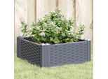 Maison Exclusive - Fioriera Con Picchetti Blu-Grigio 42,5X42,5X28,5 Cm Pp